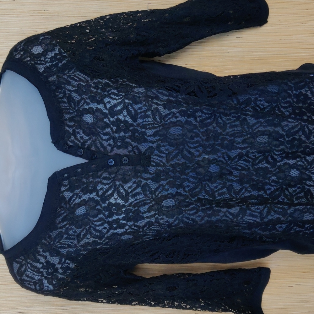 Sheer lace shirt